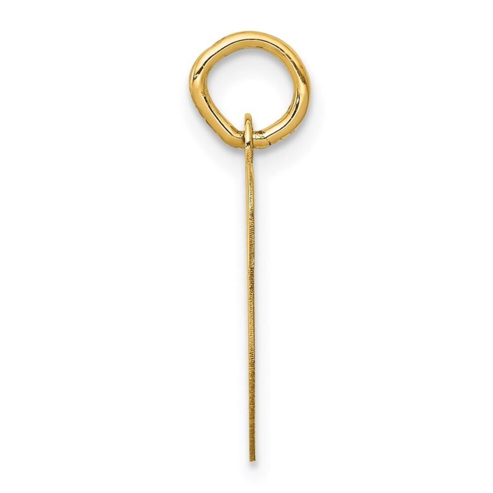 Kazi Luxury 14k Yellow Gold Script Letter V Initi… - image 2